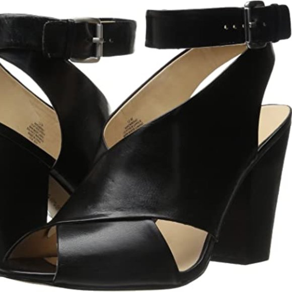 Black NINE WEST Women's Ombray Leather Dress Pump - Size 7.5 - Picture 2 of 15